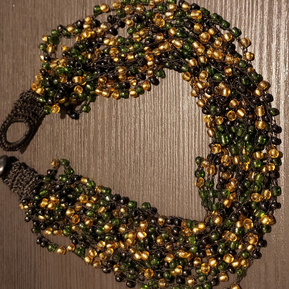 African necklace. Choker style.
